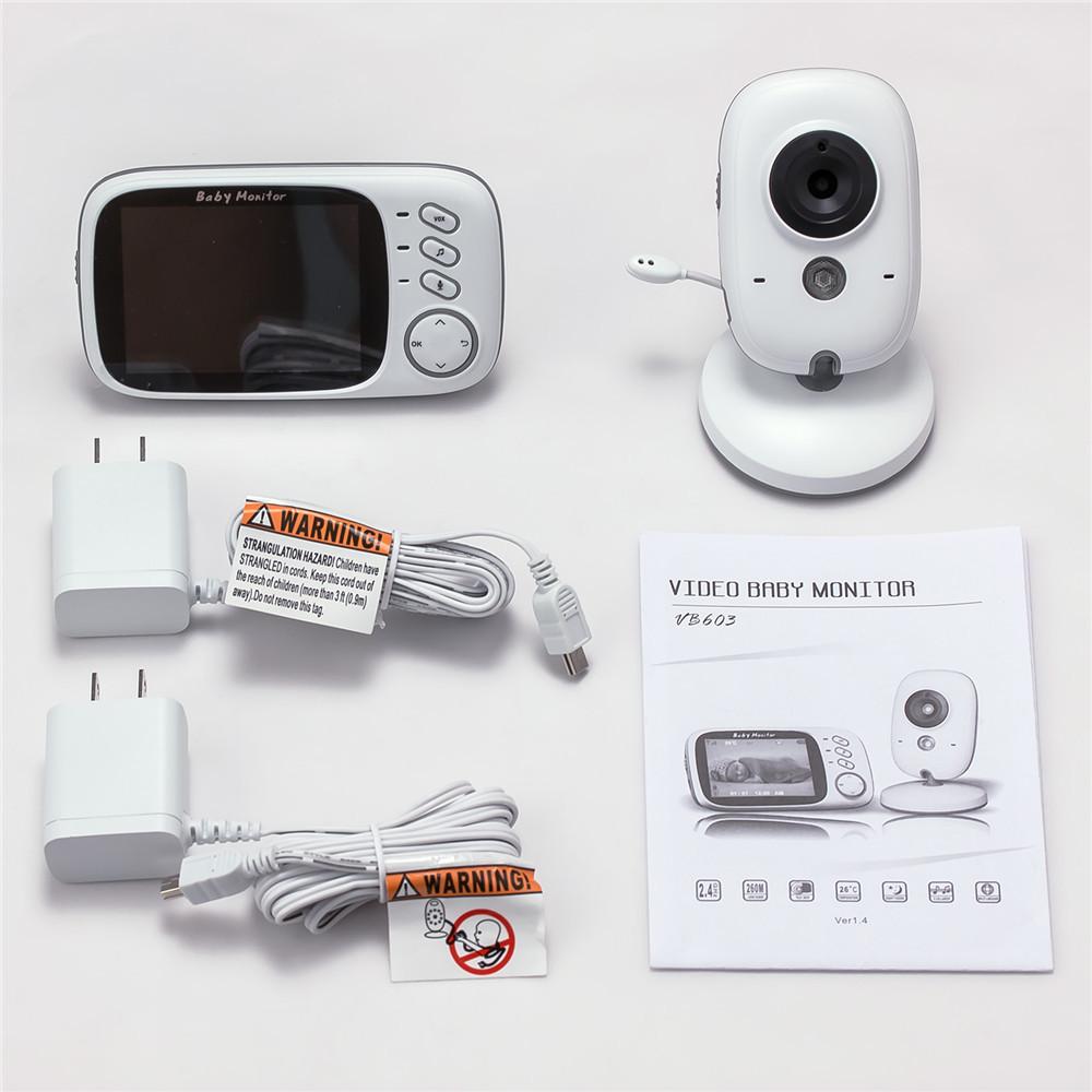 Night Vision 2-Way Video Baby Monitor with Lullabies Delivery Scope