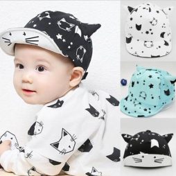 Baby Cool Cat Summer Hat with Cat Ears