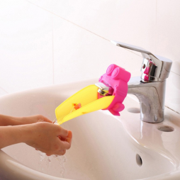 2 Baby Faucet Extenders with Spinning Wheel - Makes Washing Hands Fun