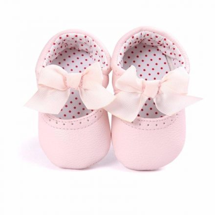 Baby  Girls Soft  Bowknot Crib Shoes