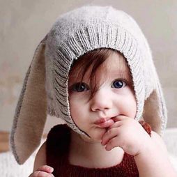Baby Long Ear Rabbit Hat