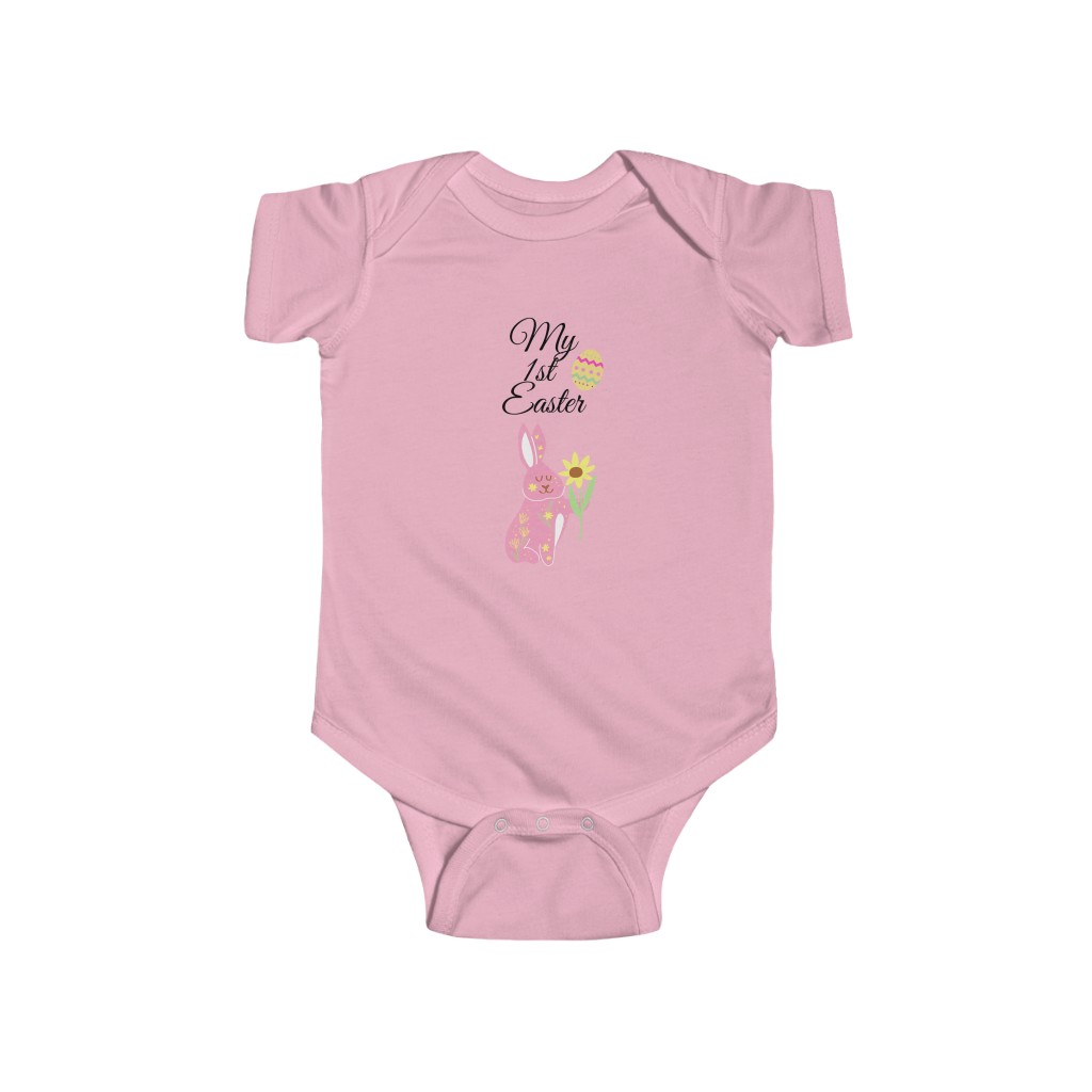 My First Easter Baby Bodysuit Pink
