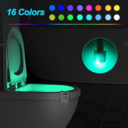 Smart LED Toilet Seat Lighting with Motion Sensor and UV Disinfection