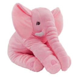 Elephant Sleeping Cushion Pink