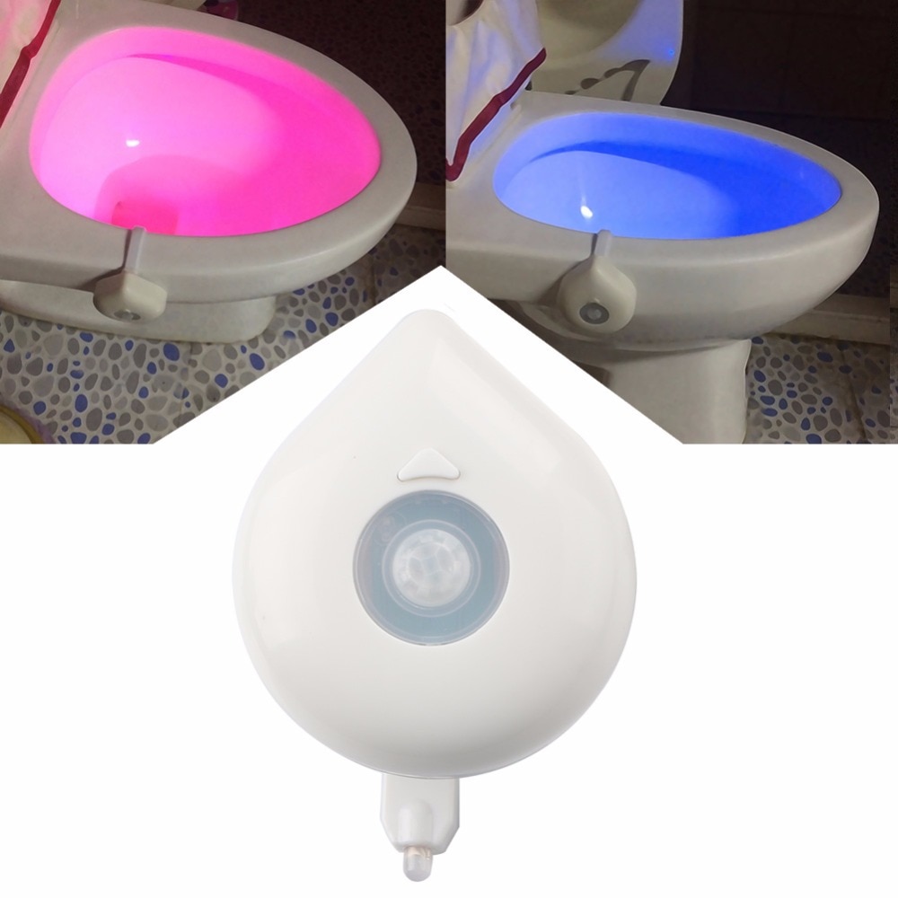 Motion Activated Toilet Night Light with 16 Colors