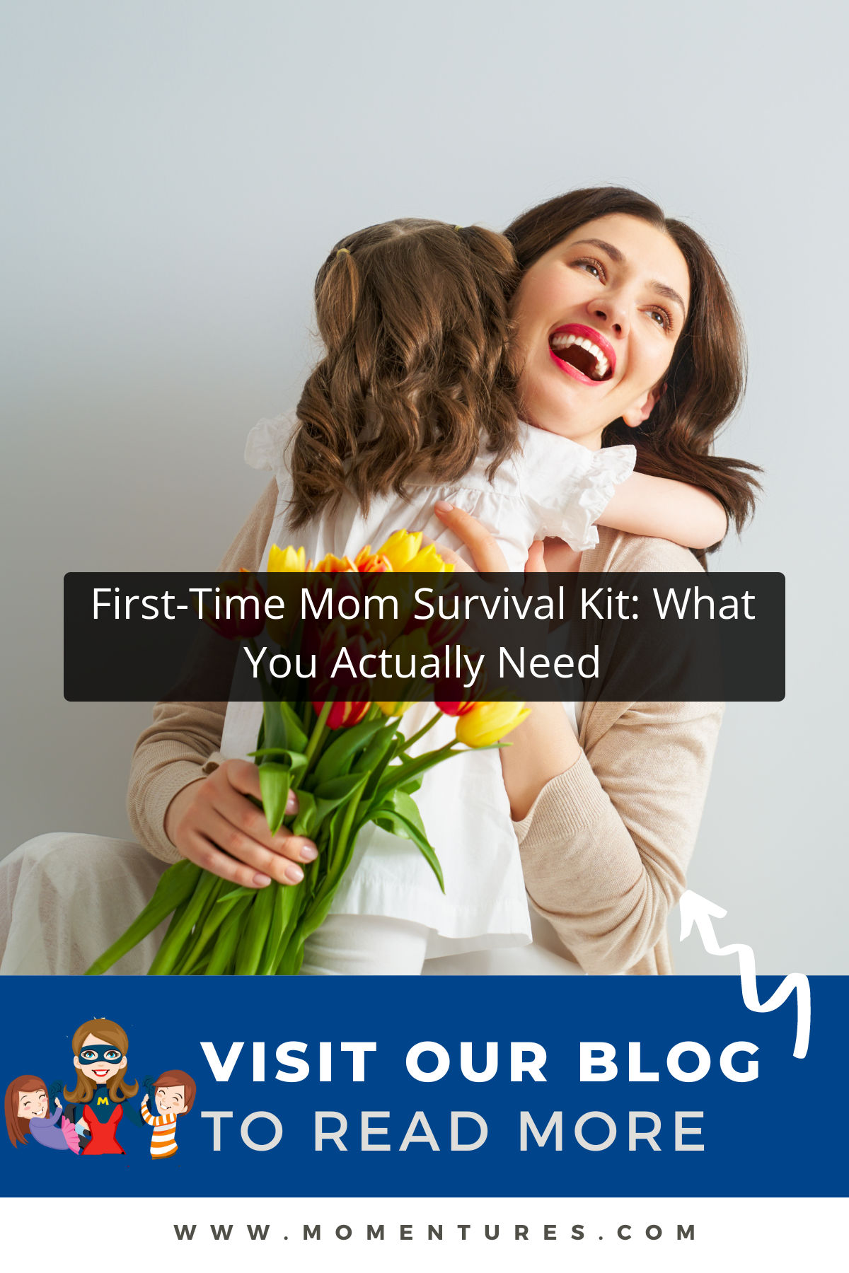 First-Time Mom Survival Kit: What You Actually Need Pinterest Image